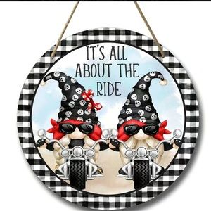 - 1 PC It’s All About The Ride Sign